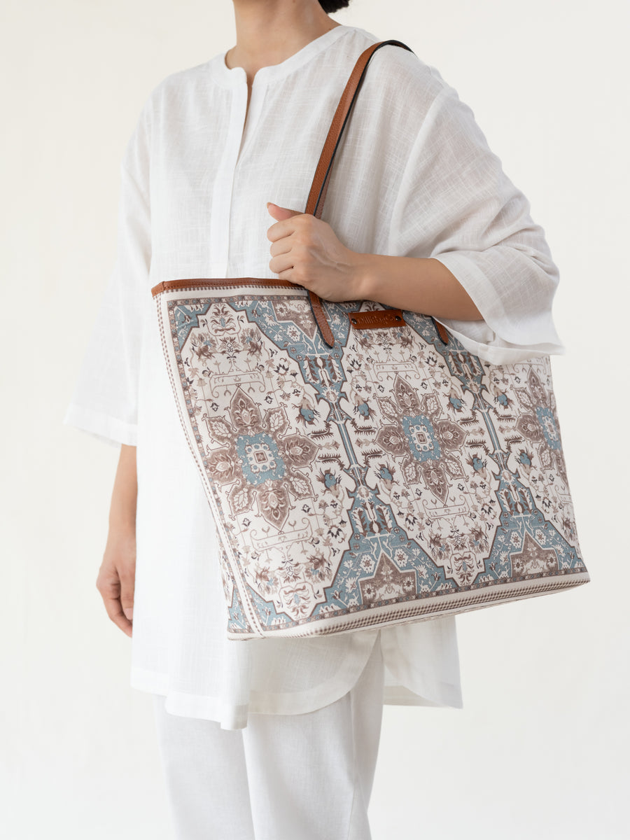 Boho Tote - Mud & Grey