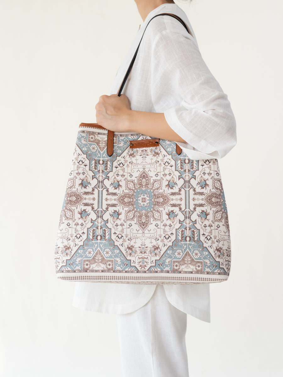 Boho Tote - Mud & Grey
