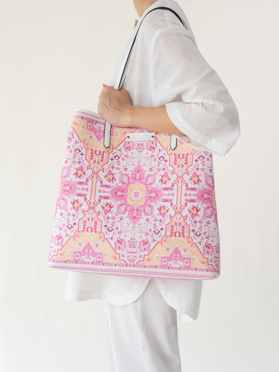 Boho Tote - Floro Pink