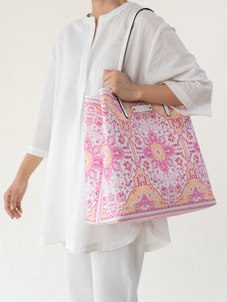 Boho Tote - Floro Pink