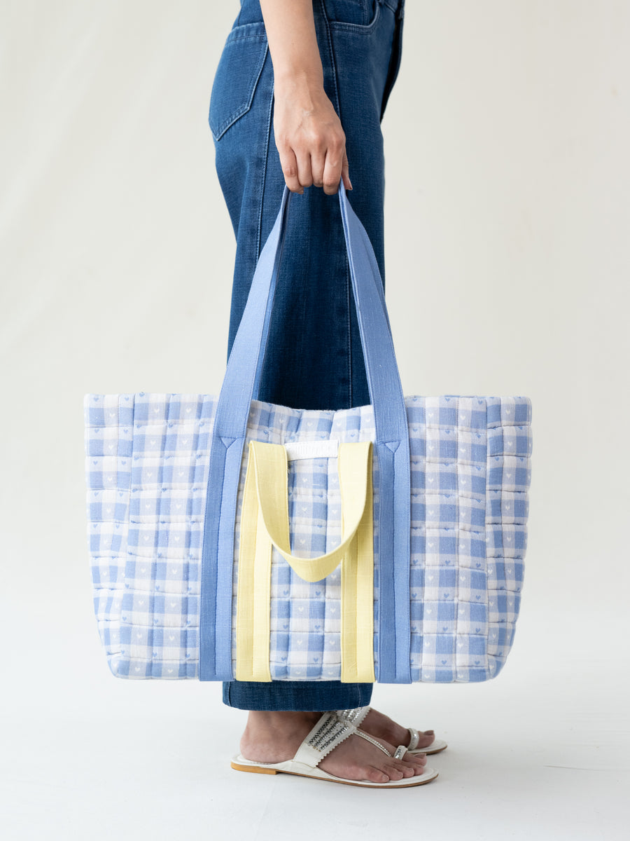 The OOO (Out of Office) Tote - Ice Blue