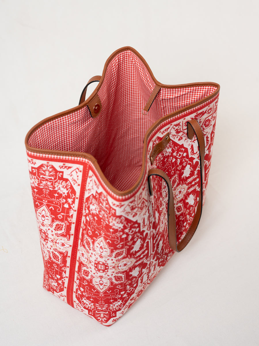 Boho Tote - Tomato Red