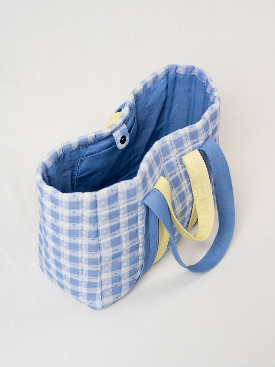 The OOO (Out of Office) Tote - Ice Blue